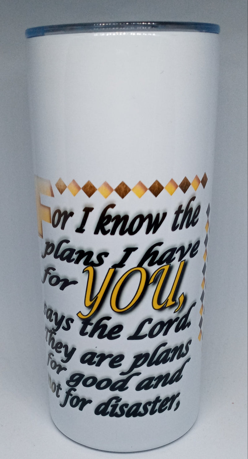 JEREMIAH 29:11 16oz INSULATED TUMBLER