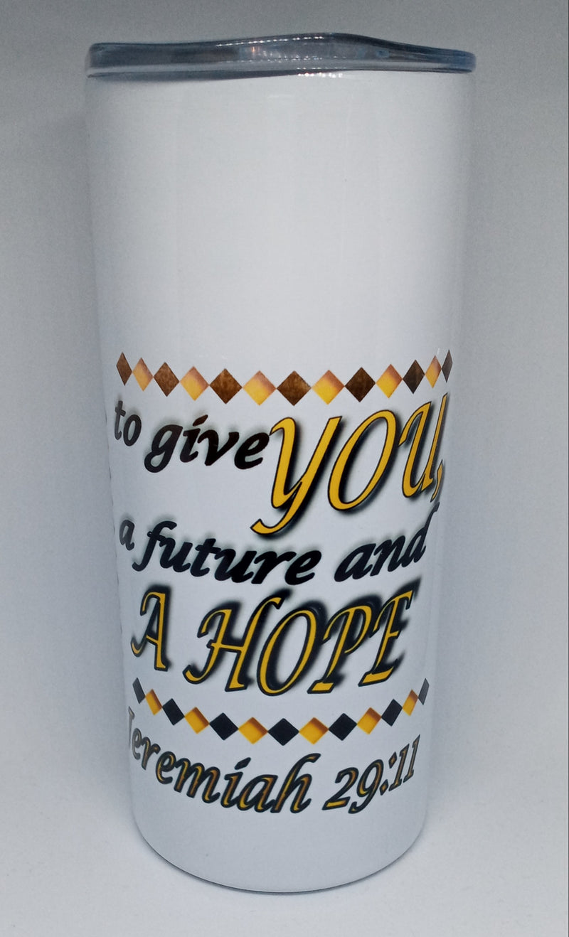 JEREMIAH 29:11 16oz INSULATED TUMBLER