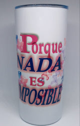 LUKE 1:37 16oz INSULATED TUMBLER - HISPANIC