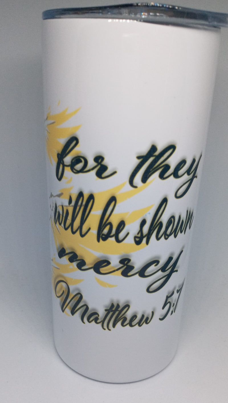 MATTHEW 5:7 16 OZ INSULATED TUMBLER