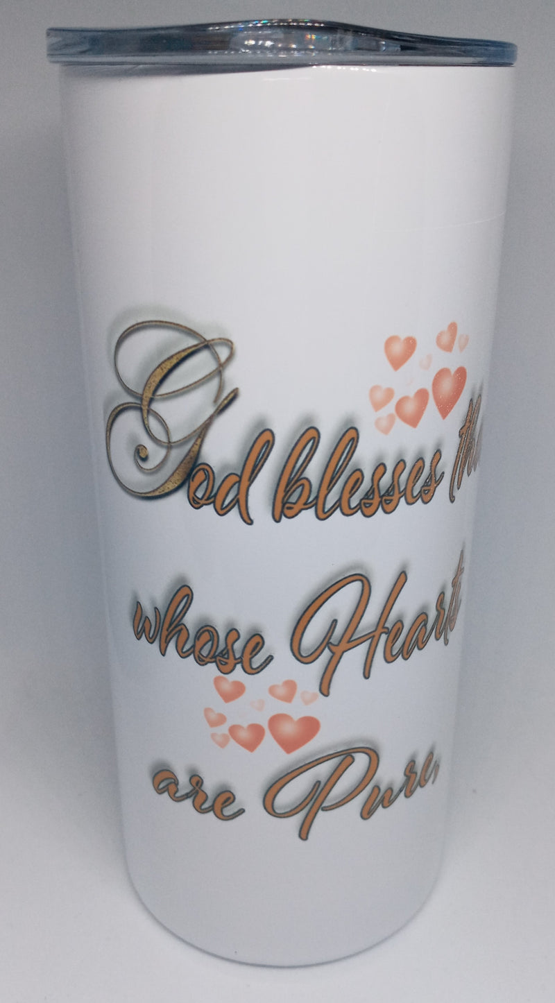 MATTHEW 5:8 16 OZ INSULATED TUMBLER