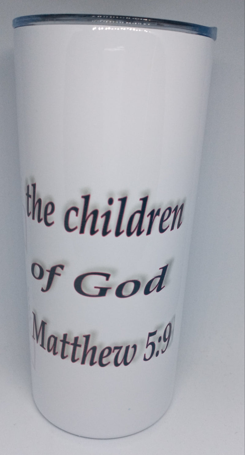 MATTHEW 5:9 16 OZ INSULATED TUMBLER