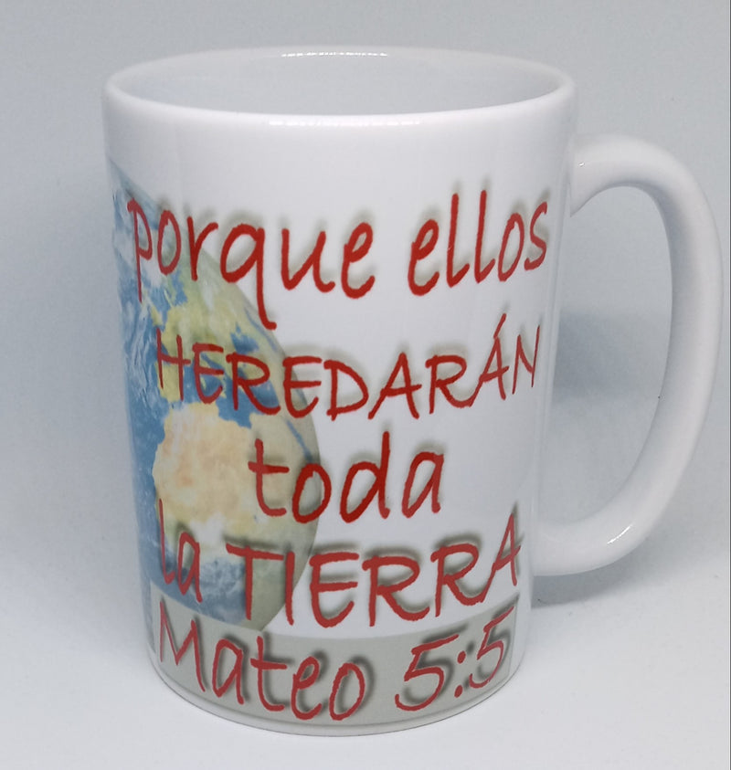 MATTHEW 5:5 (15 OZ) HISPANIC