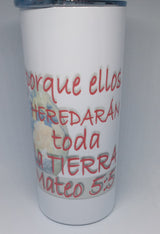 MATTHEW 5:5 (16 OZ) INSULATED TUMBLER - HISPANIC