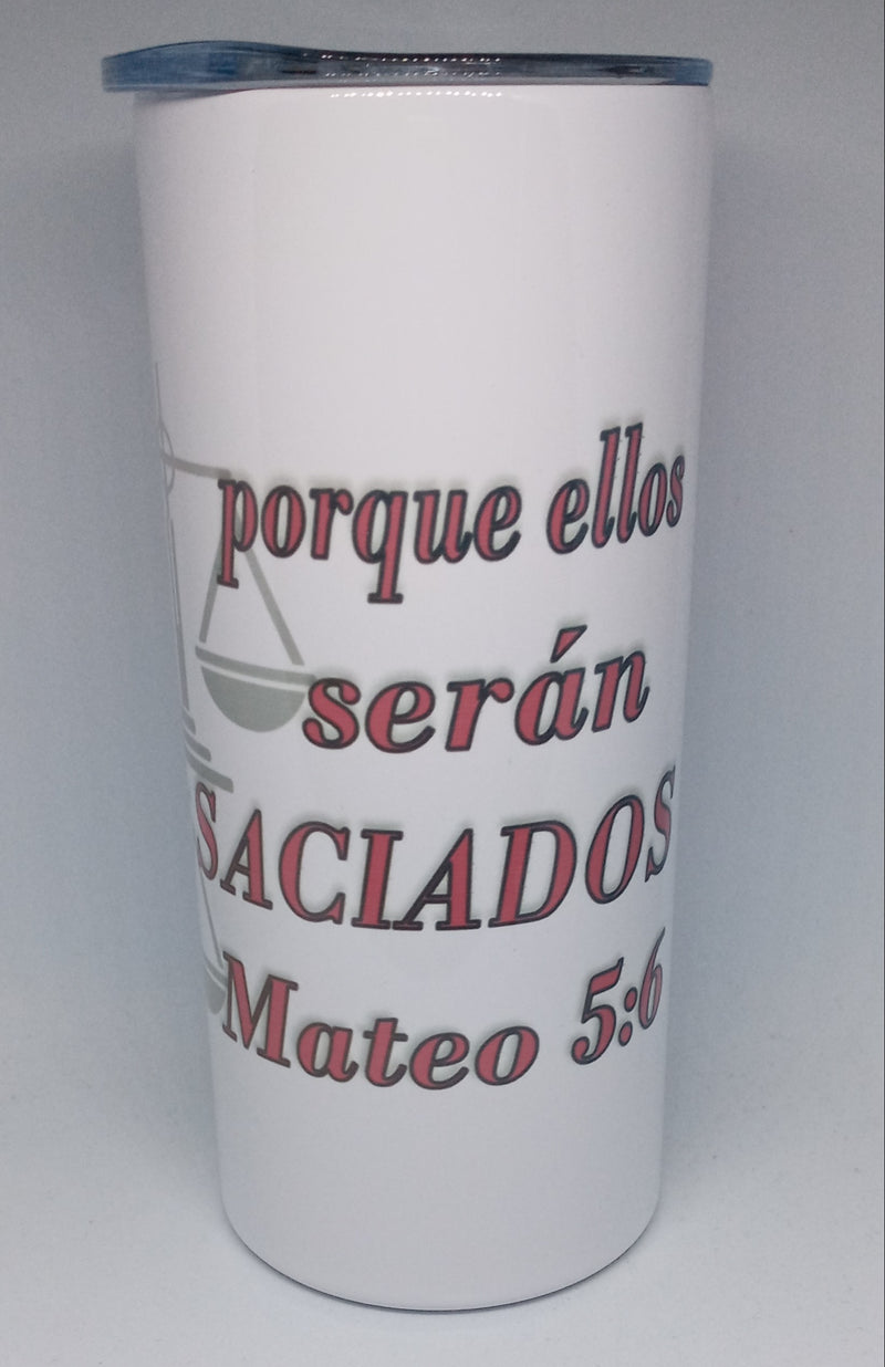 MATTHEW 5:6 16OZ INSULATED TUMBLER - HISPANIC