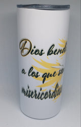 MATTHEW 5:7 16OZ INSULATED TUMBLER -HISPANIC