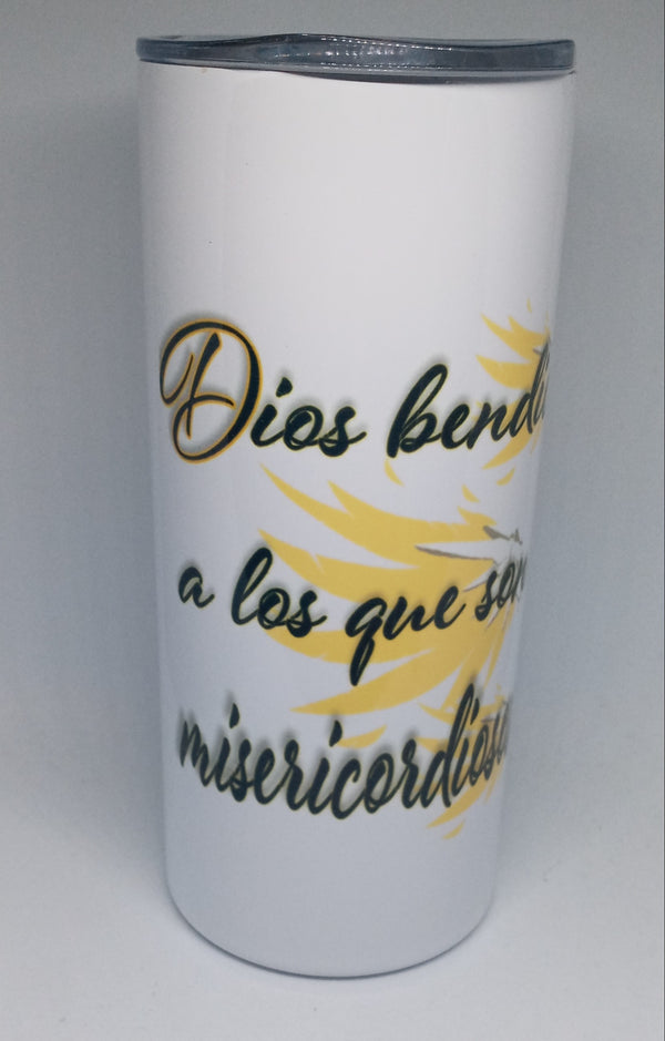 MATTHEW 5:7 16OZ INSULATED TUMBLER -HISPANIC