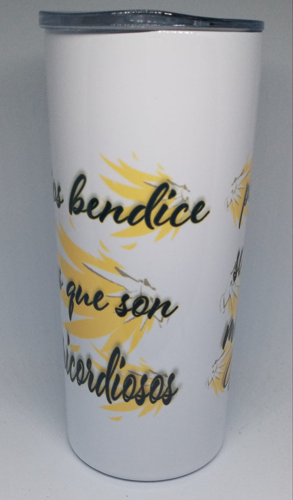 MATTHEW 5:7 16OZ INSULATED TUMBLER -HISPANIC