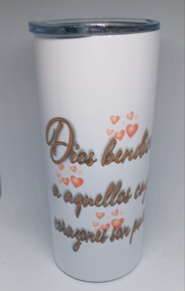 MATTHEW 5:8 (16 OZ) INSULATED TUMBLER - HISPANIC