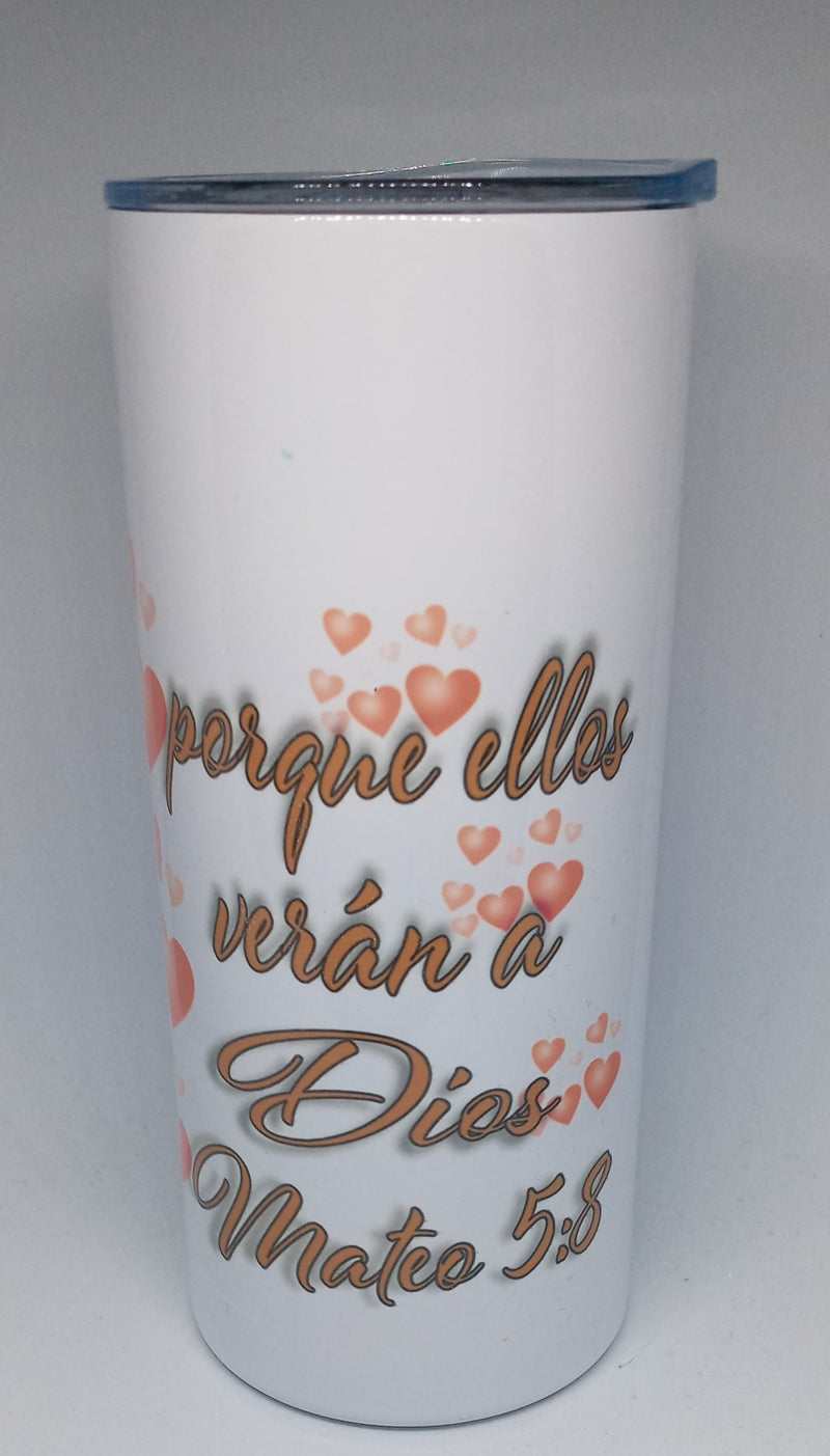 MATTHEW 5:8 (16 OZ) INSULATED TUMBLER - HISPANIC