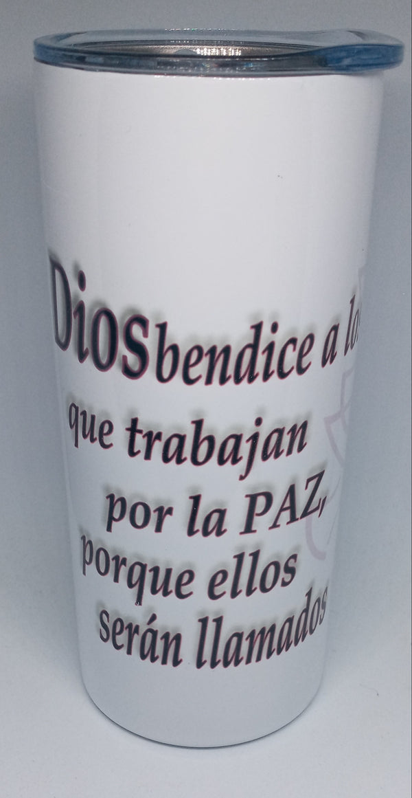 MATTHEW 5:9 (16 OZ) INSULATED TUMBLER - HISPANIC