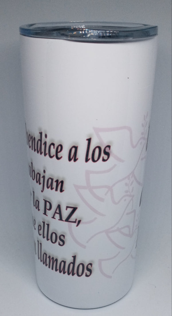 MATTHEW 5:9 (16 OZ) INSULATED TUMBLER - HISPANIC