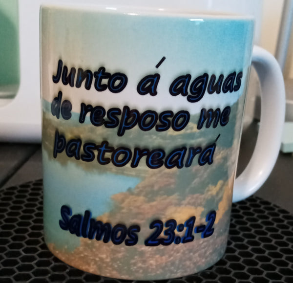 PSALMS 23:1-2 - (11 OZ) HISPANIC