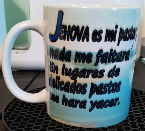 PSALMS 23:1-2 - (11 OZ) HISPANIC