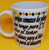 JEREMIAH 29:11 - (11 OZ) HISPANIC