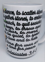 ECCLESIASTES 3:1-8 (15 OZ)